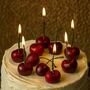 Set Of Eight Cherry Birthday Cake Candles, thumbnail 1 of 6