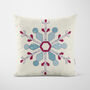 Cream Patchwork Snowflake Cushion, thumbnail 4 of 7