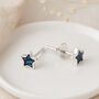Sterling Silver Paua Shell Star Micro Stud Earrings – 4mm, thumbnail 3 of 8