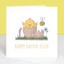 Easter Chick Personalised Happy Easter Card, thumbnail 2 of 2