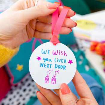 'I Wish You Lived Next Door' Colour Coaster, 8 of 12