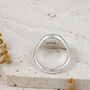 Family Initials Large Silver Signet Ring, thumbnail 6 of 10