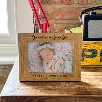 New Grandparents Personalised Picture Frame Photo Gift, 4 of 7
