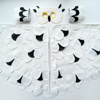 Felt Snowy Owl Bird Wing Costume, 2 of 7