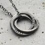 Personalised Men’s Textured Russian Rings Necklace, thumbnail 3 of 6