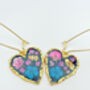Gothic Heart Earrings With Real Flowers, thumbnail 3 of 12