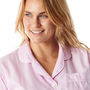 Pretty Pink Gingham Cotton Ladies Pyjamas, thumbnail 1 of 3