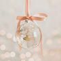 Sugar Plum Fairy Ballerina Personalised Glass Bauble, thumbnail 1 of 4