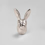 G Decor 3D Rabbit Brass Or Chrome Door Knobs, thumbnail 2 of 5