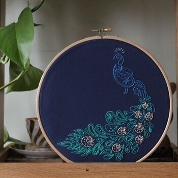 Peacock Embroidery Kit, 3 of 5