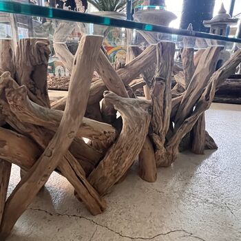 Large Rectangular Driftwood Coffee Table, 5 of 6