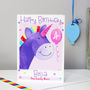 Personalised Unicorn Relation Birthday Card, thumbnail 8 of 10