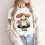 'Frog' Retro Graphic Cottagecore Tshirt For Frog Lovers, thumbnail 1 of 7