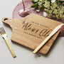 Wooden Personalised Wedding Chopping/Cheese Board, thumbnail 2 of 7