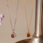 Red Pomegranate Pendant Necklace, thumbnail 2 of 12