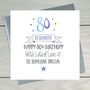 80th Birthday Personalised Greeting Card, thumbnail 2 of 3