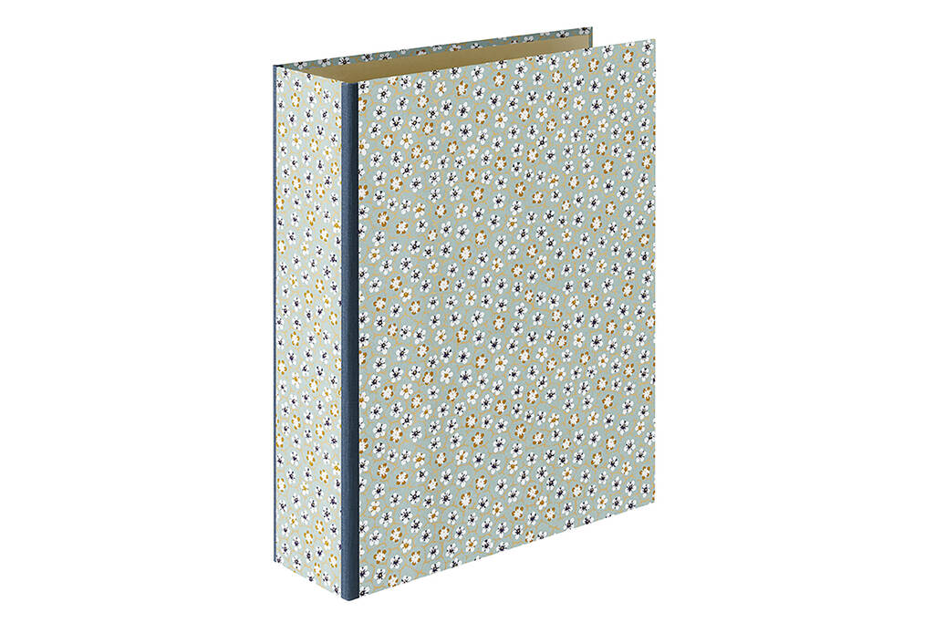 Patterned Lever Arch File In Green By Harris & Jones Ltd