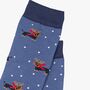 Men's Bamboo Socks Sausage Dog Reindeer Antlers, thumbnail 3 of 3