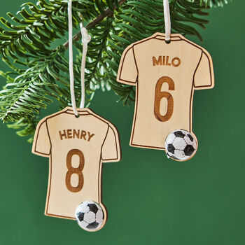 Football Shirt Decoration And Bag Of Chocolate Footballs, 5 of 11