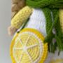 Handmade Crochet Dolls With Lemon Shaped Bag, thumbnail 5 of 12
