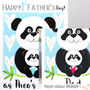 Panda 1st Father's Day Card As Baby's Daddy, thumbnail 5 of 9