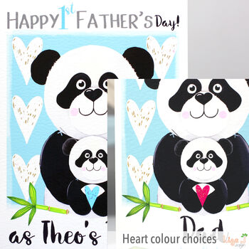 Panda 1st Father's Day Card As Baby's Daddy, 5 of 9
