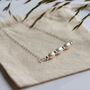 Freshwater Pearl Dashes And Dots Necklace, thumbnail 1 of 6