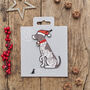 Christmas German Shorthaired Dog Pin Badge, thumbnail 7 of 12