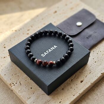 Agate And Tiger Eye Bead Bracelet, 4 of 9