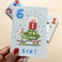 Tortoise 6th Birthday Card, thumbnail 3 of 6