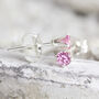 Pink Sapphire Earrings In Silver Or Gold, thumbnail 6 of 12