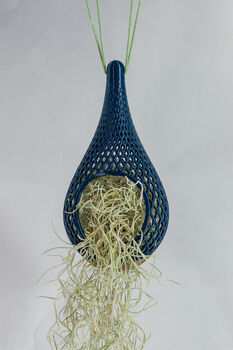 Teardrop Planter | Gold And Navy, 4 of 5