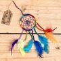 Mini Rainbow Beaded Dream Catcher, thumbnail 1 of 7