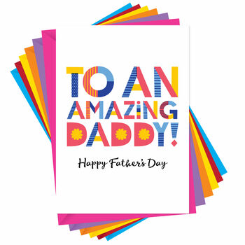 Amazing Dad Or Daddy Father's Day Card, 4 of 4