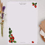 A4 Personalised Letter Writing Paper With Strawberries, thumbnail 1 of 5