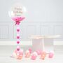 Personalised Pink Heart Bubble Balloon, thumbnail 2 of 2