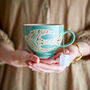 Hand Painted Stoneware Bird Mug, thumbnail 2 of 5