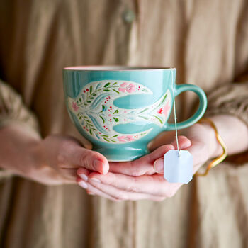 Hand Painted Stoneware Bird Mug, 2 of 5