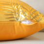 Decorative Gold Reed Flower Cushion Cover Twin Set, thumbnail 9 of 9