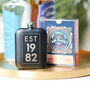 Personalised 40th Birthday Year Hip Flask, thumbnail 4 of 7