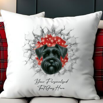 Personalised Christmas Schnauzer Break Through, 5 of 10