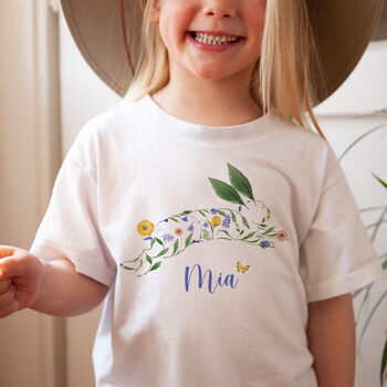 Personalised Easter Bunny T Shirt With Name, 5 of 7