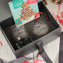 Christmas Snowflake Tumbler Glass With Chocolate Tree And Decoration Gift Boxed Set, thumbnail 5 of 8