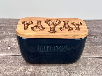 Lobster Blue Butter Dish, 4 of 5