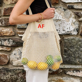 Personalised Embroidered Net Tote Bag, 4 of 10