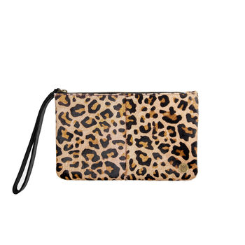 Leopard Print Pony Hair Clutch And Purse Set, 5 of 7