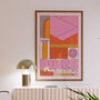 Pikes Ibiza Club Print | Poster | Wall Art | Geometric | Dj | Clubbing | Patterned | Bauhaus | Print | House Music, thumbnail 7 of 9