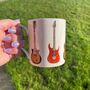 Ceramic Mug With Guitars, thumbnail 1 of 3