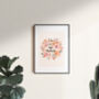 'Vibin And Thrivin' Positive Quote Art Print, thumbnail 3 of 4