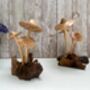 Handmade Wooden Mushroom Ornament Natural Decor And Gift, thumbnail 9 of 10